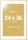 24x36 Metal Picture Frame for 20x30 Photos - Elegant Design