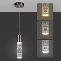 OKELI Modern Pendant Light 3CCT LED Bubble Crystal - Adjustable Warm