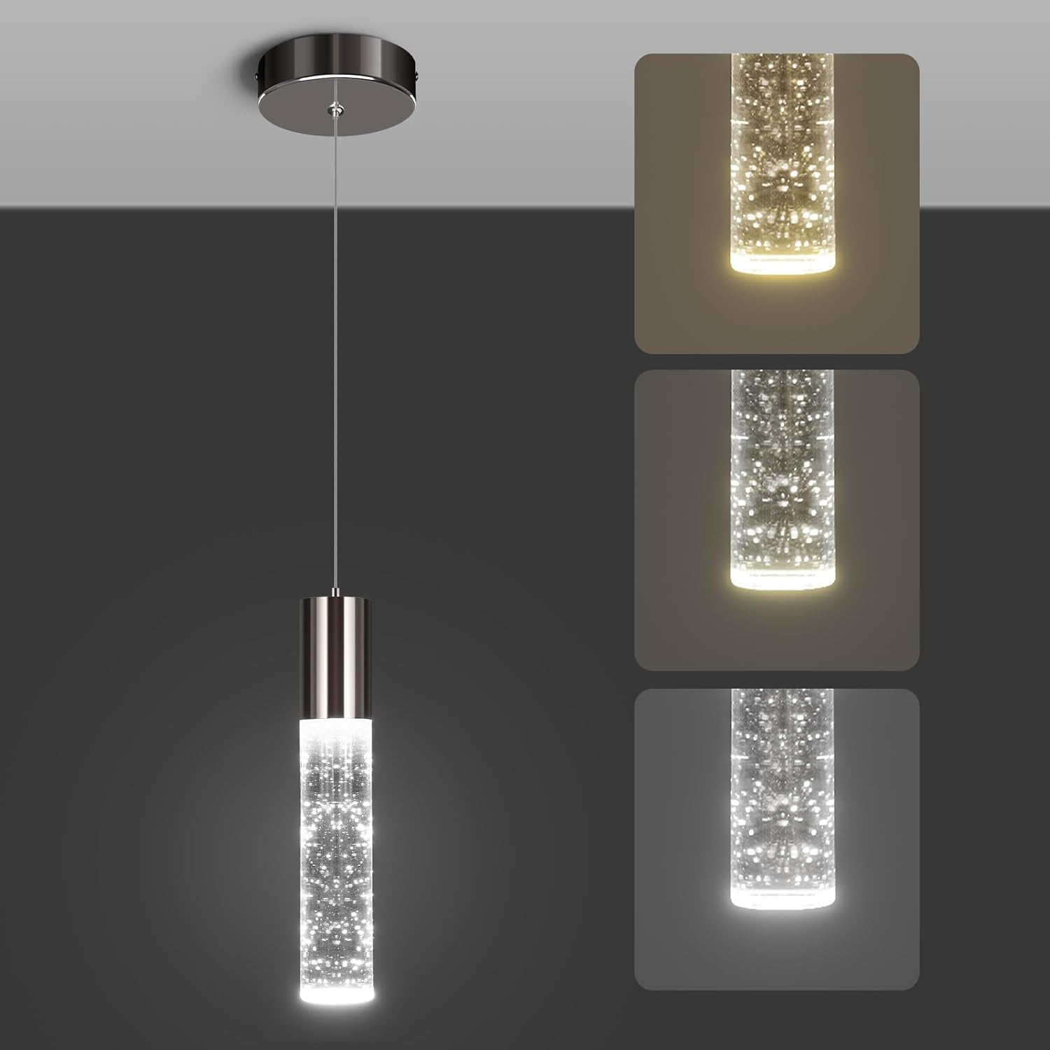 OKELI Modern Pendant Light with Adjustable 3CCT for Kitchen