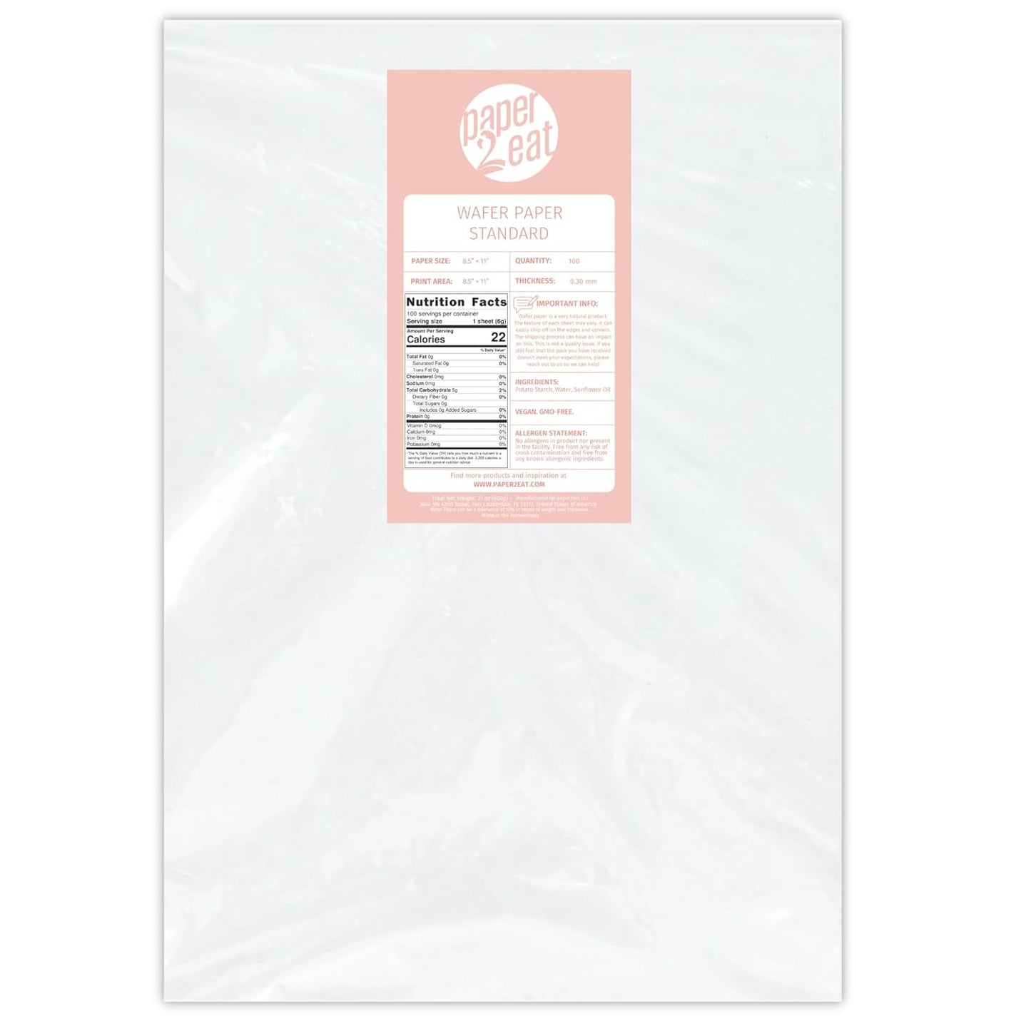 Printable Edible Wafer Paper Sheets for Cakes and Cookies