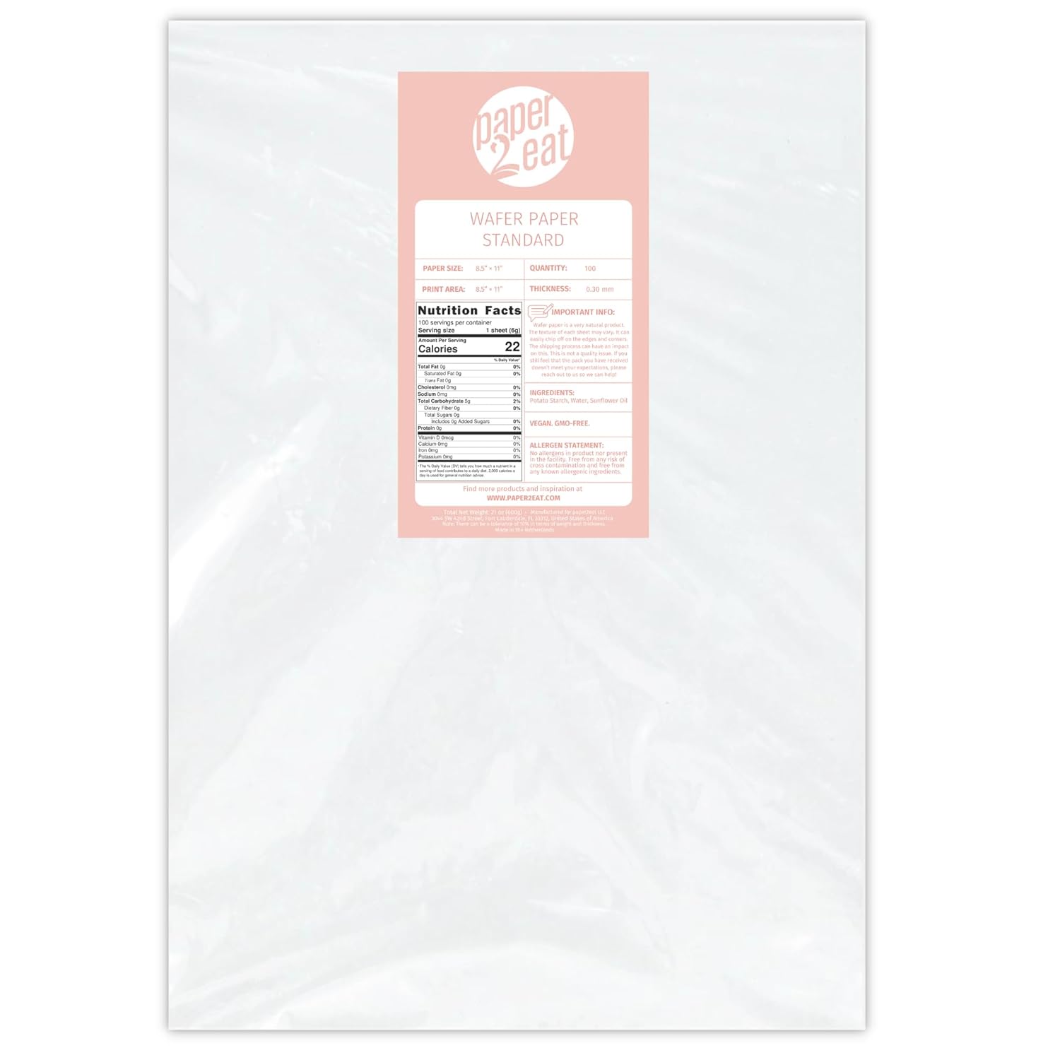 Printable Edible Wafer Paper Sheets for Cakes and Cookies