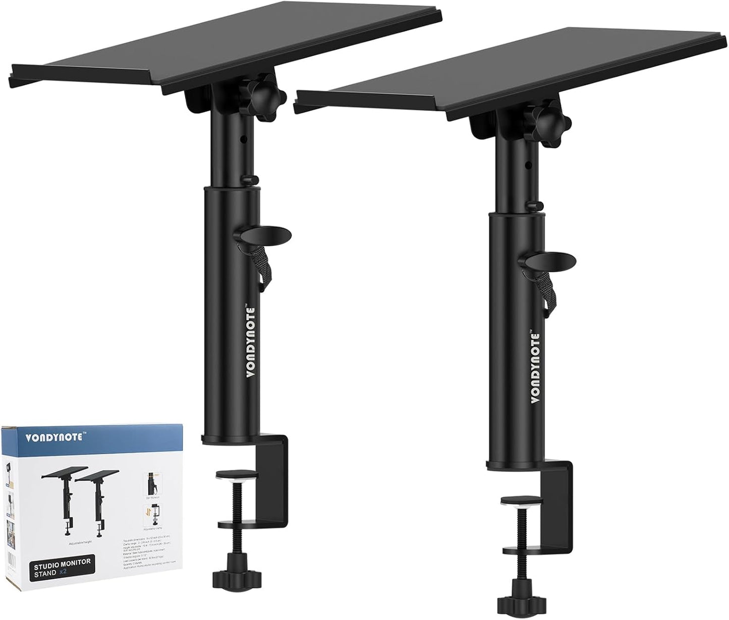 Adjustable Tilt Studio Monitor Stands - Vondynote