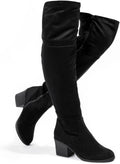 Thigh High Boots for Women with Sexy Stacked Block Heels