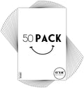 12x18 Picture Mat Backing Boards 50 Pack - Sturdy White 1/16 in