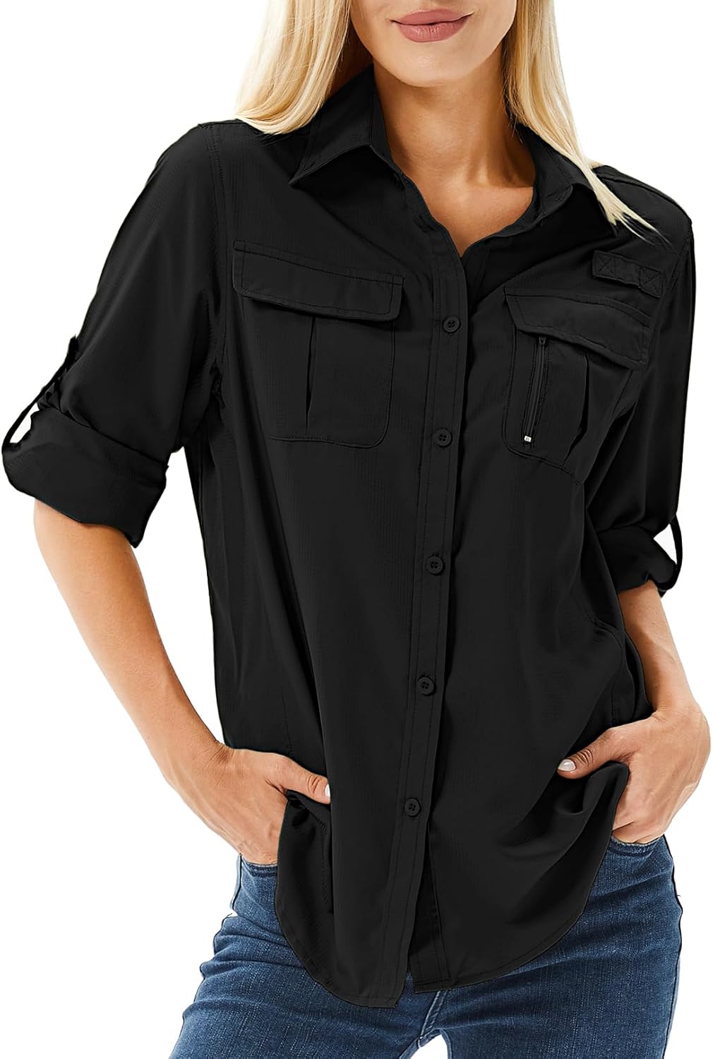 Women's UPF 50 Long Sleeve Sun Protection Shirts for Outdoor Fun