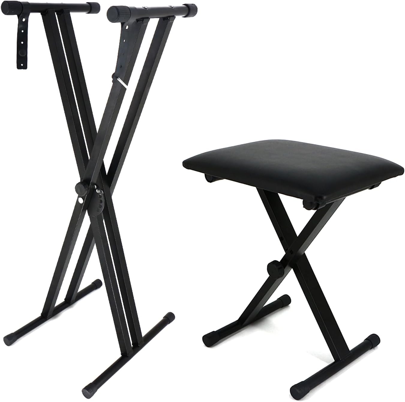 Imseigo Keyboard & Bench Set: Portable Adjustable Stand