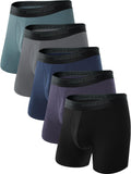 BAMBOO COOL Men's Boxer Briefs Ultra Breathable Multipack - No Ride-Up