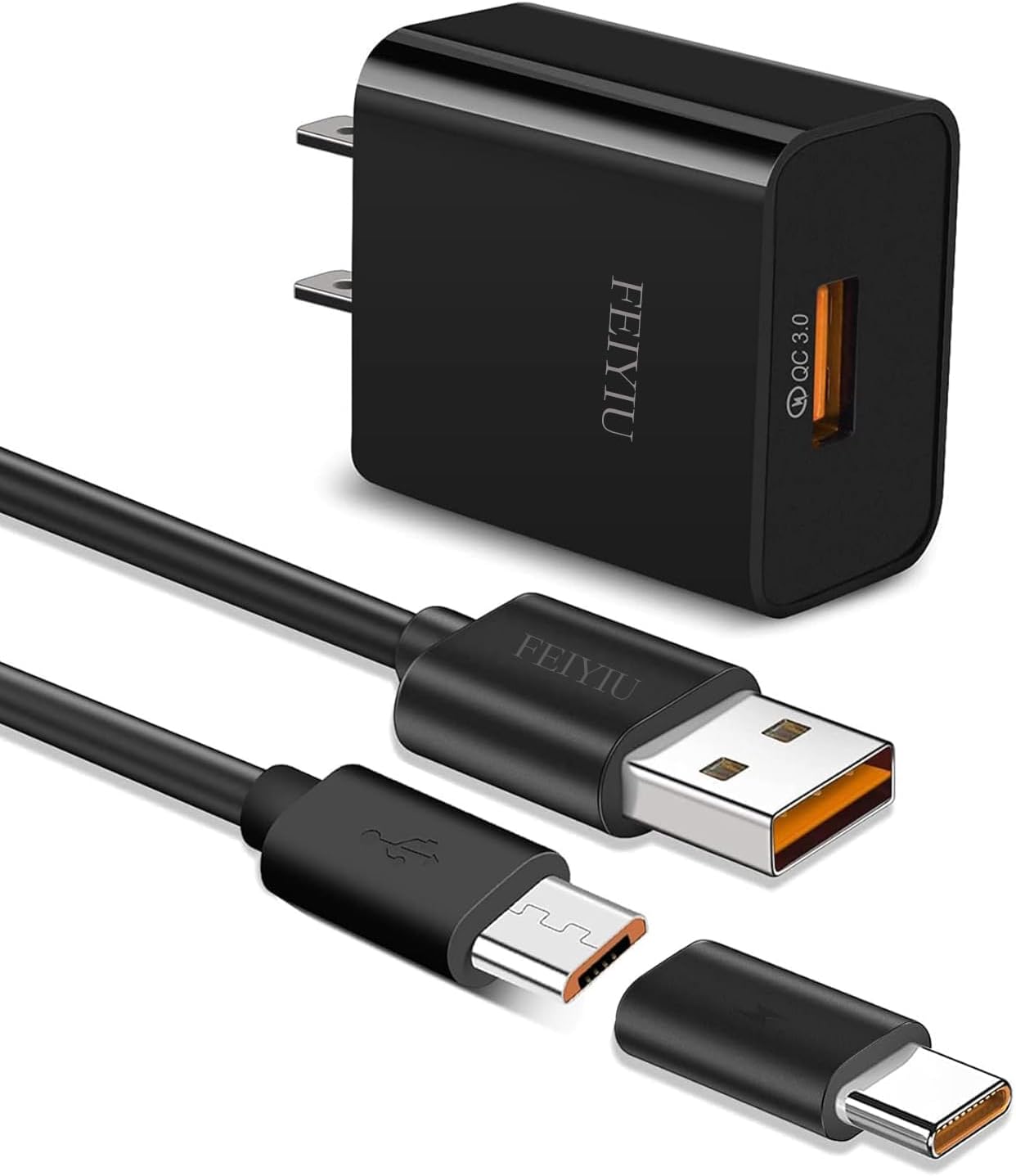 Fast Charge Micro-USB Cable for Wireless Devices - 5FT