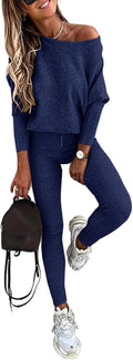CHICME 2 Piece Lounge Outfit - Cozy Knit Tracksuit Set