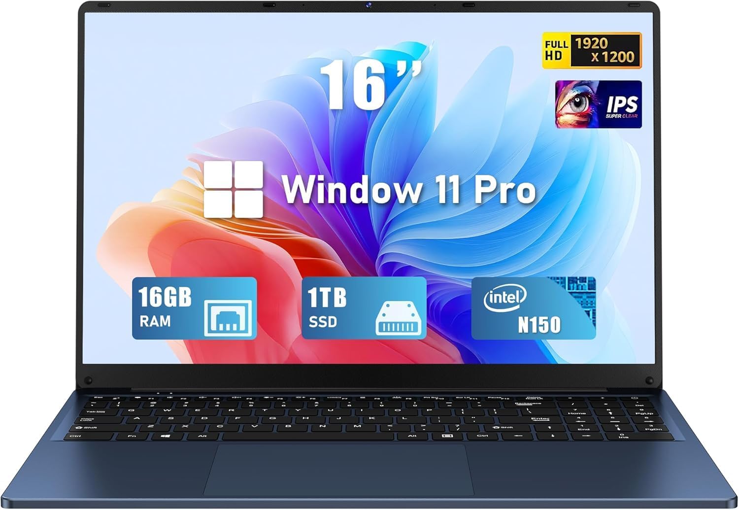 Gaming Laptop with 16 Inch Display and 16GB RAM for Performance