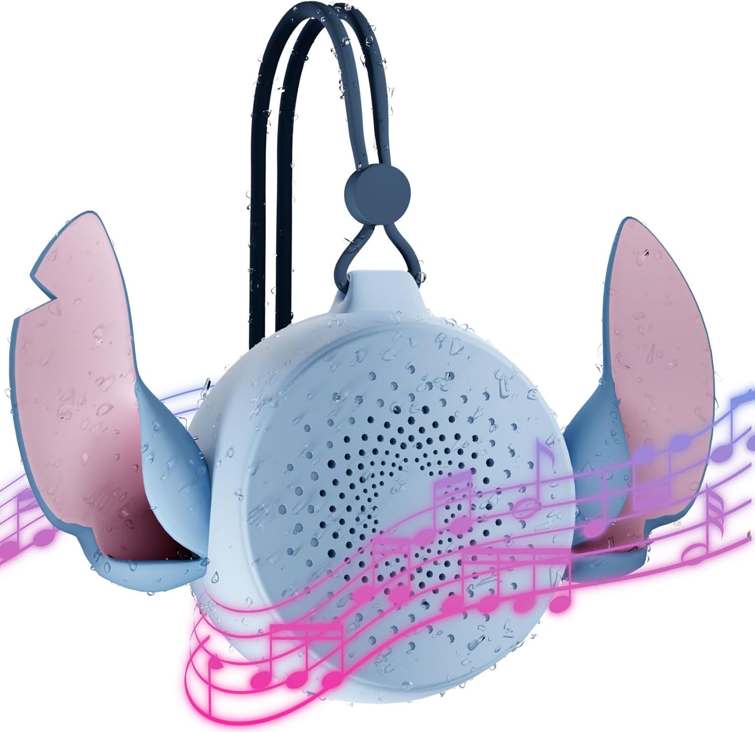 Disney Stitch Bluetooth Shower Speaker| Water Resistant IPX4| 5 HR Playtime