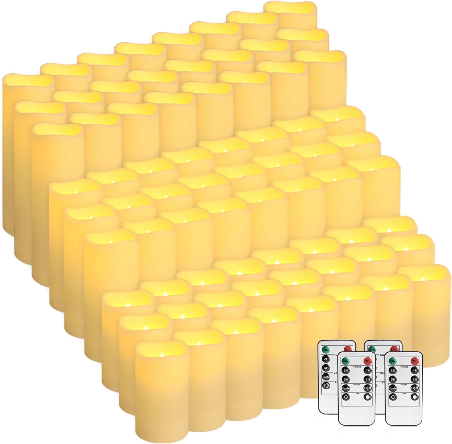 72-Pack LED Flameless Candles for Home and Special Occasions