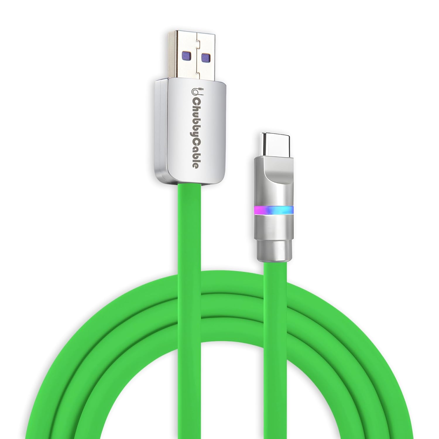 Chubbycable Neon Chubby Fast Charge Cable with RGB Glow Effect
