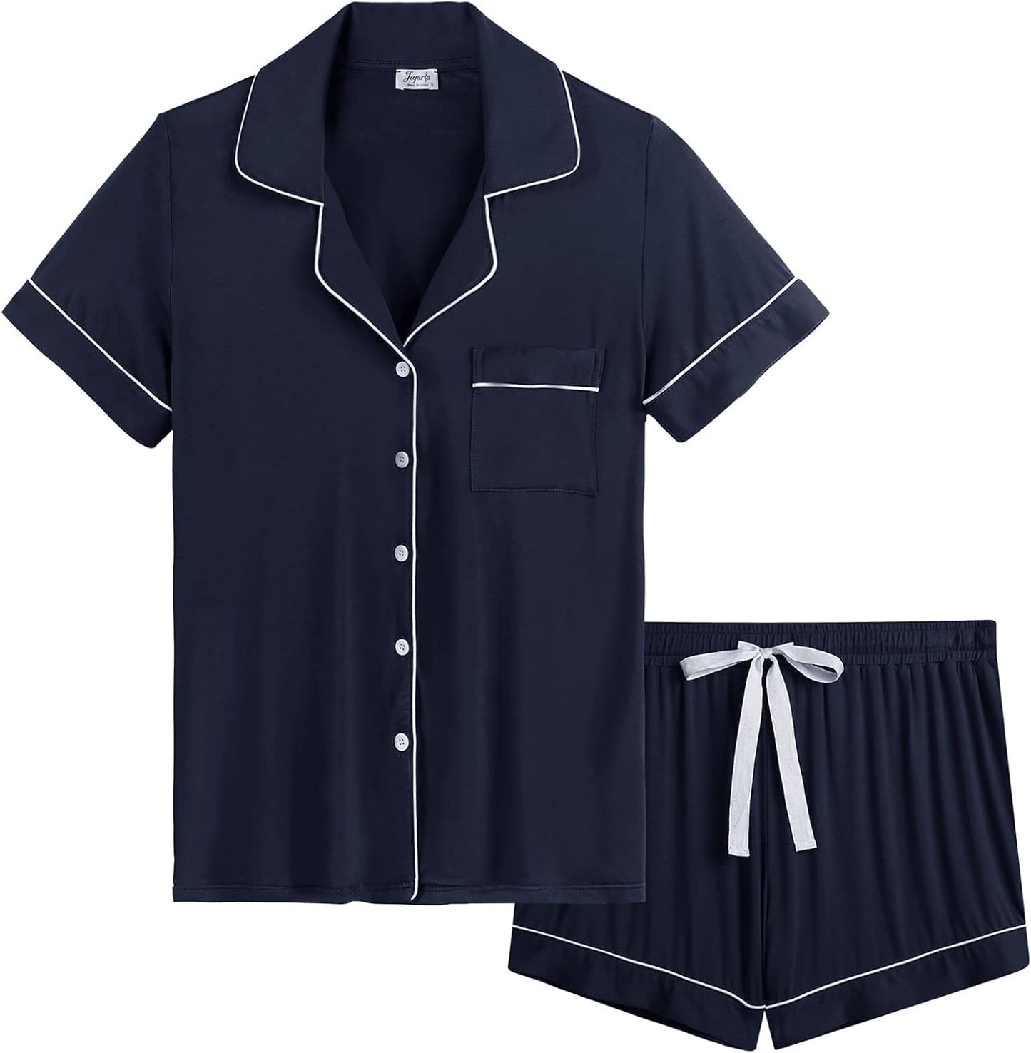 Bamboo Viscose Super Soft Pajama Shorts Set for Women S-XXL