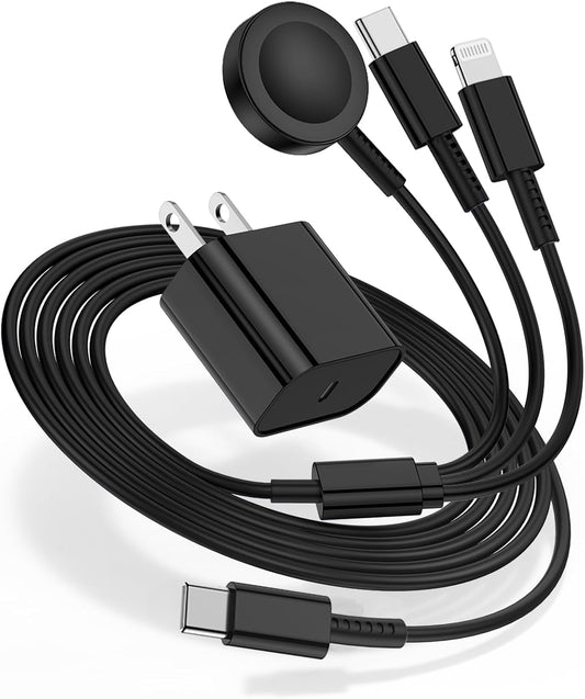Ultra-Fast 3-in-1 Apple Watch Charger Set