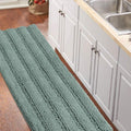 Turquoize Bathroom Runner Rug 59 x 20 in - Super Plush Chenille Runner