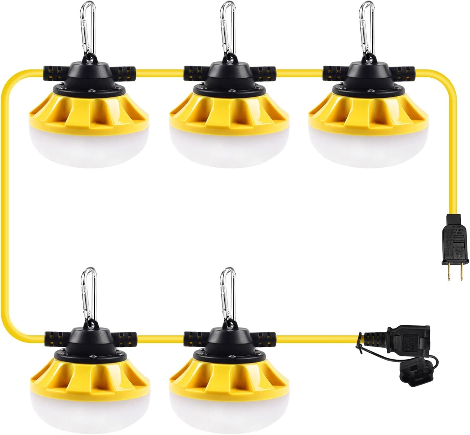 50FT LED Construction String Lights for Outdoor and Indoor Use