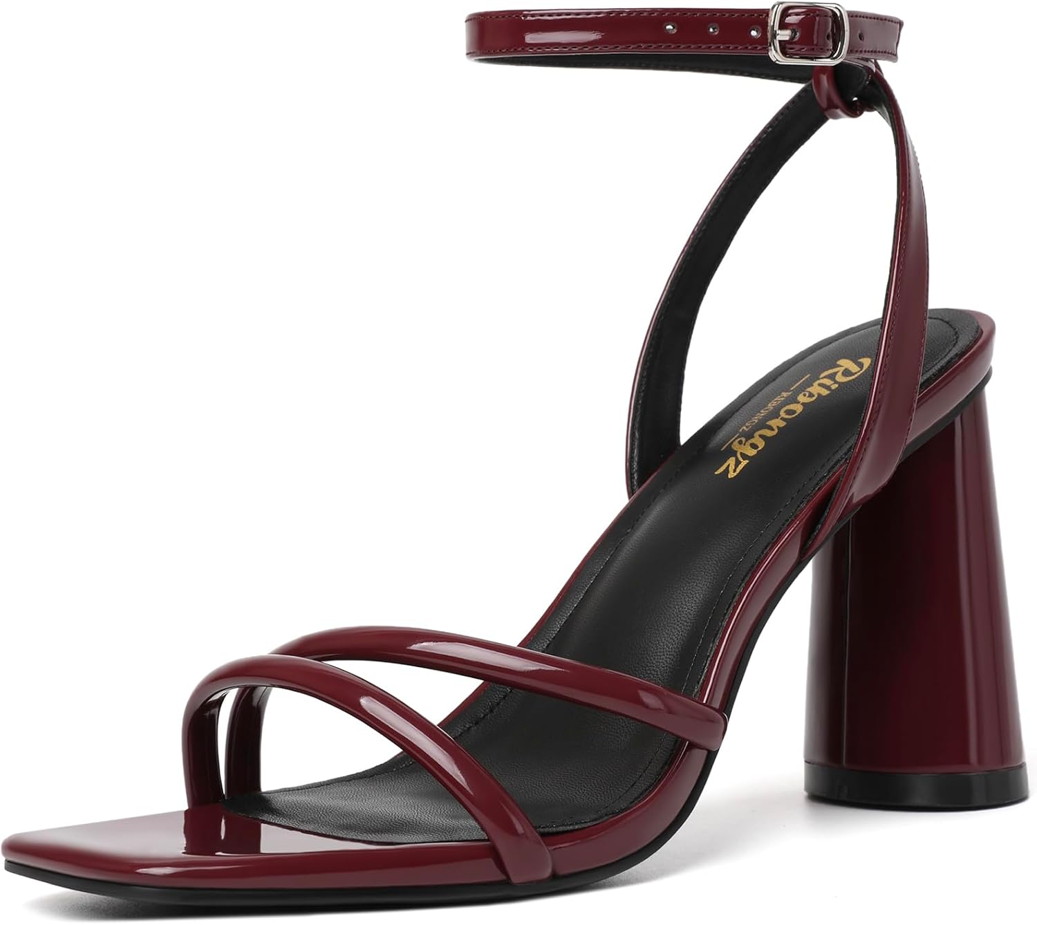 RIBONGZ Block Heels Prom Heeled Sandals for Women Stylish