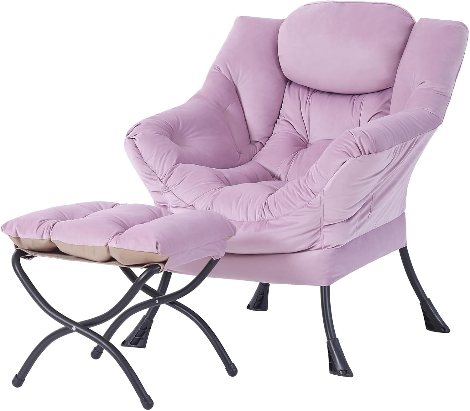 Welnow Lazy Chair with Ottoman for Ultimate Comfort in Style