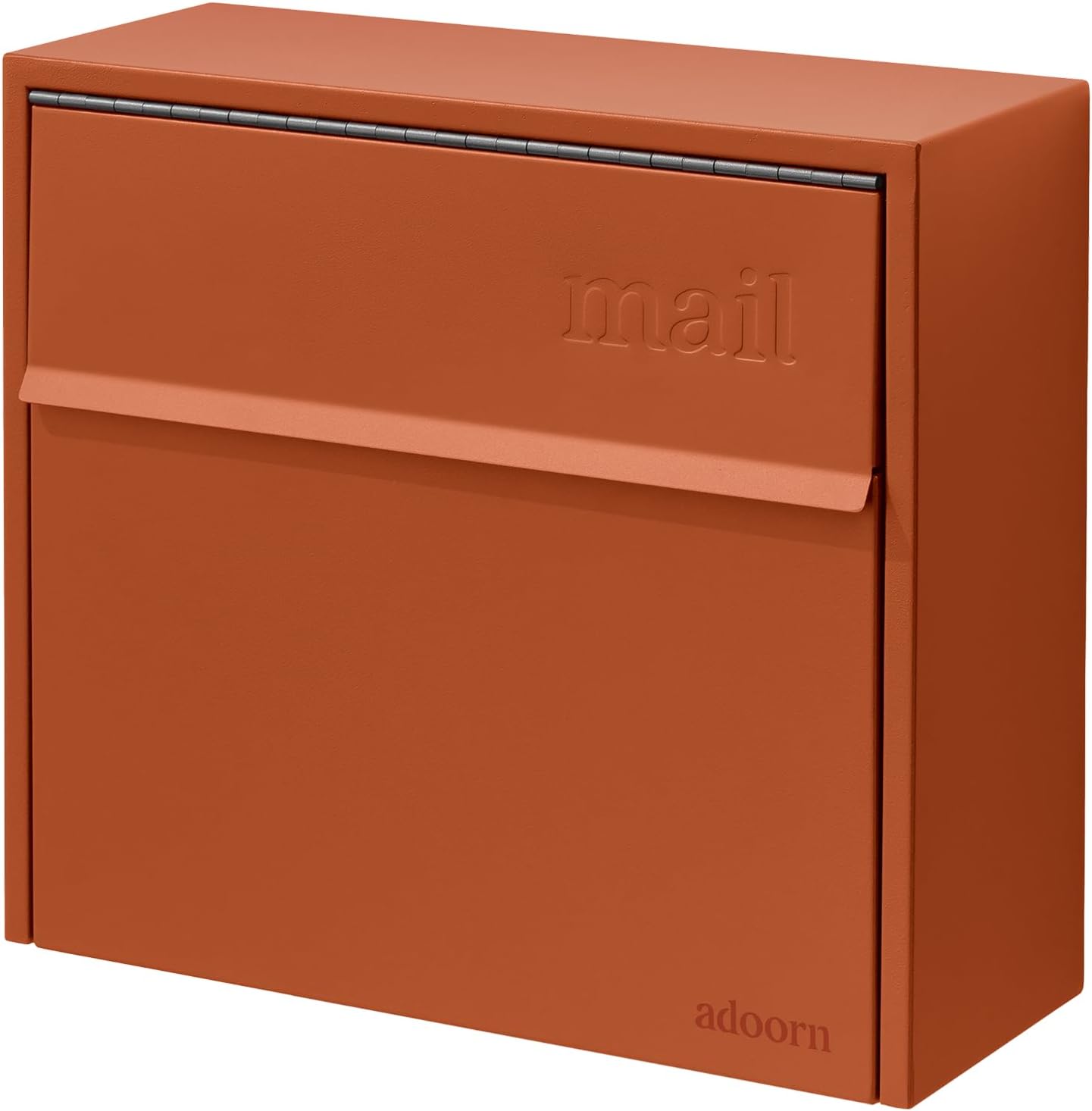 Wall Mount Mailbox - Secure, Weatherproof Chili Red Design