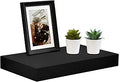 WELLAND 16 in Black Mission Floating Shelves - Modern Wood Display