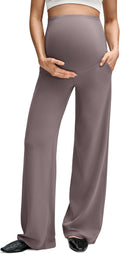 BareFeel Maternity Dress Yoga Pants with Pockets - Comfortable Wide