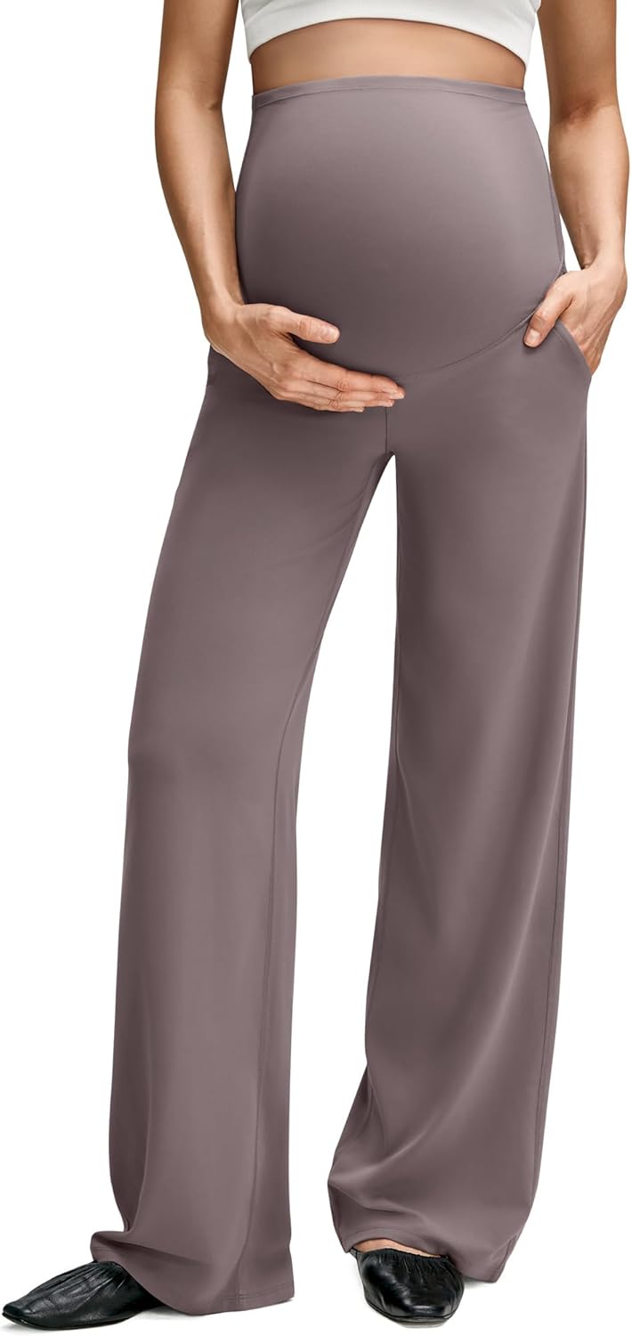 G4Free BareFeel Maternity Dress Yoga Pants with Pockets