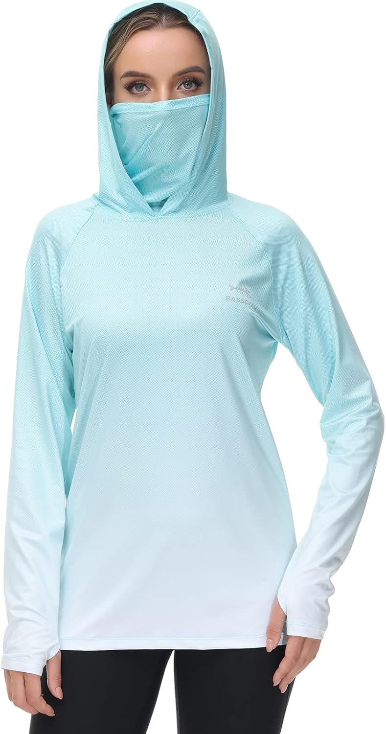 BASSDASH Women's Fishing Hoodie with UPF 50+