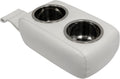 Pontoon Double Drink Holder with Stainless Steel Cups - Stable Hold