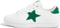 Women's Star Glitter Sneakers - Comfortable Cushioned Low Top