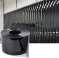 Plastic Strip Door Curtain Black 148 ft PVC Roll - Privacy