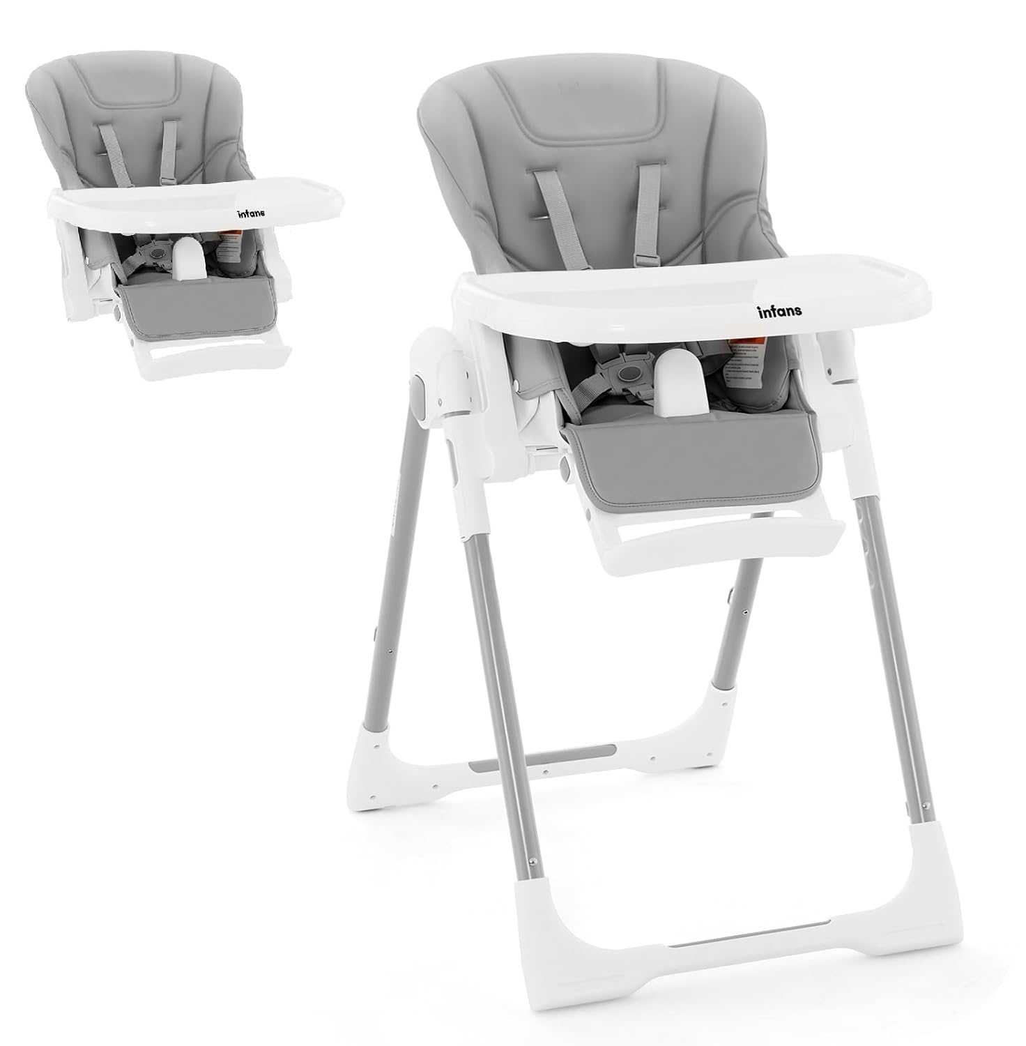 INFANS High Chair for Babies & Toddlers with Adjustable Features