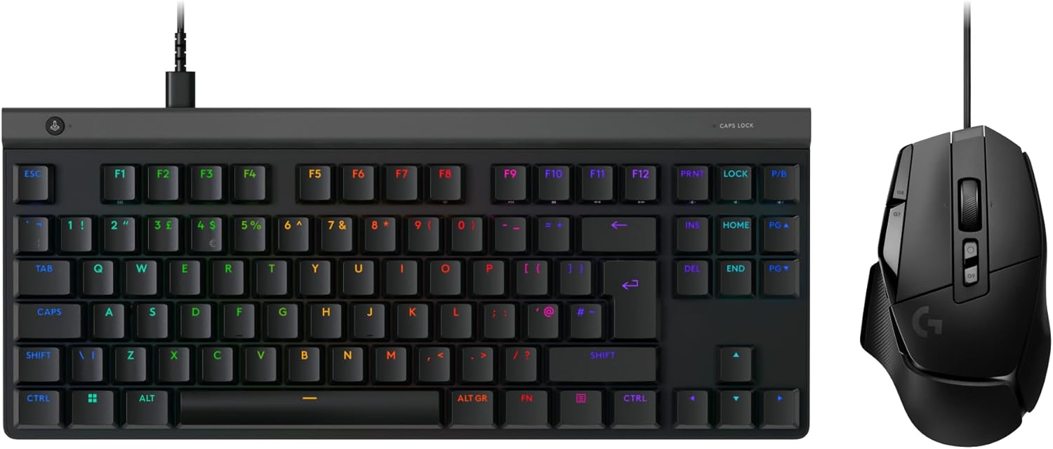 Logitech G502 X Wired Gaming Mouse & G515 TKL Keyboard Combo