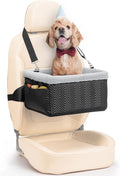 Elevated Dog Car Seat for Small Dogs Under 20lbs - Safe & Comfortable
