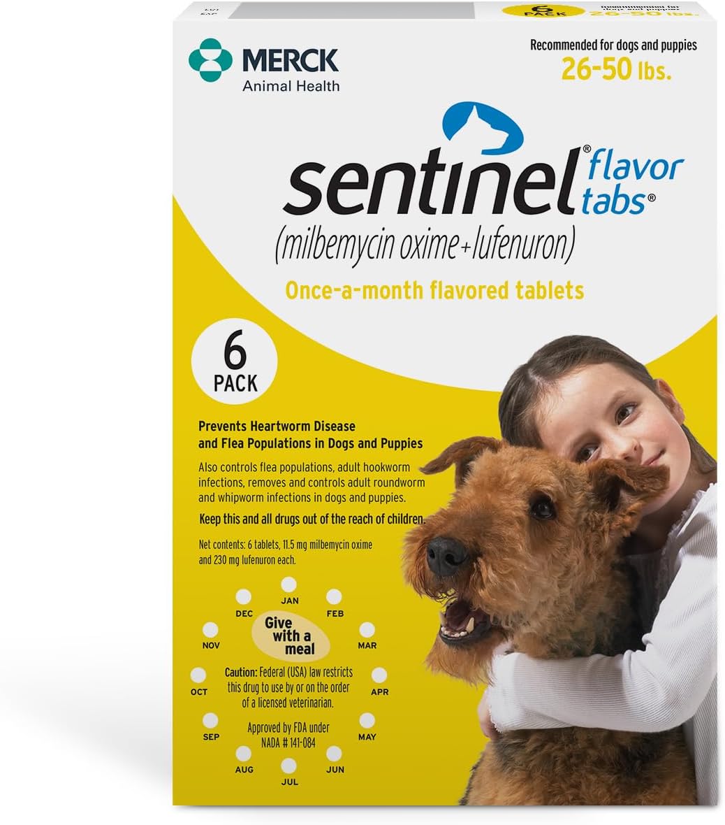 Sentinel Flavor Tabs for Dogs: Effective Parasite Protection