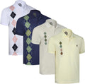 Albert Morris Mens Striped Short Sleeve Polo Shirts 4 (Style G2XJ)