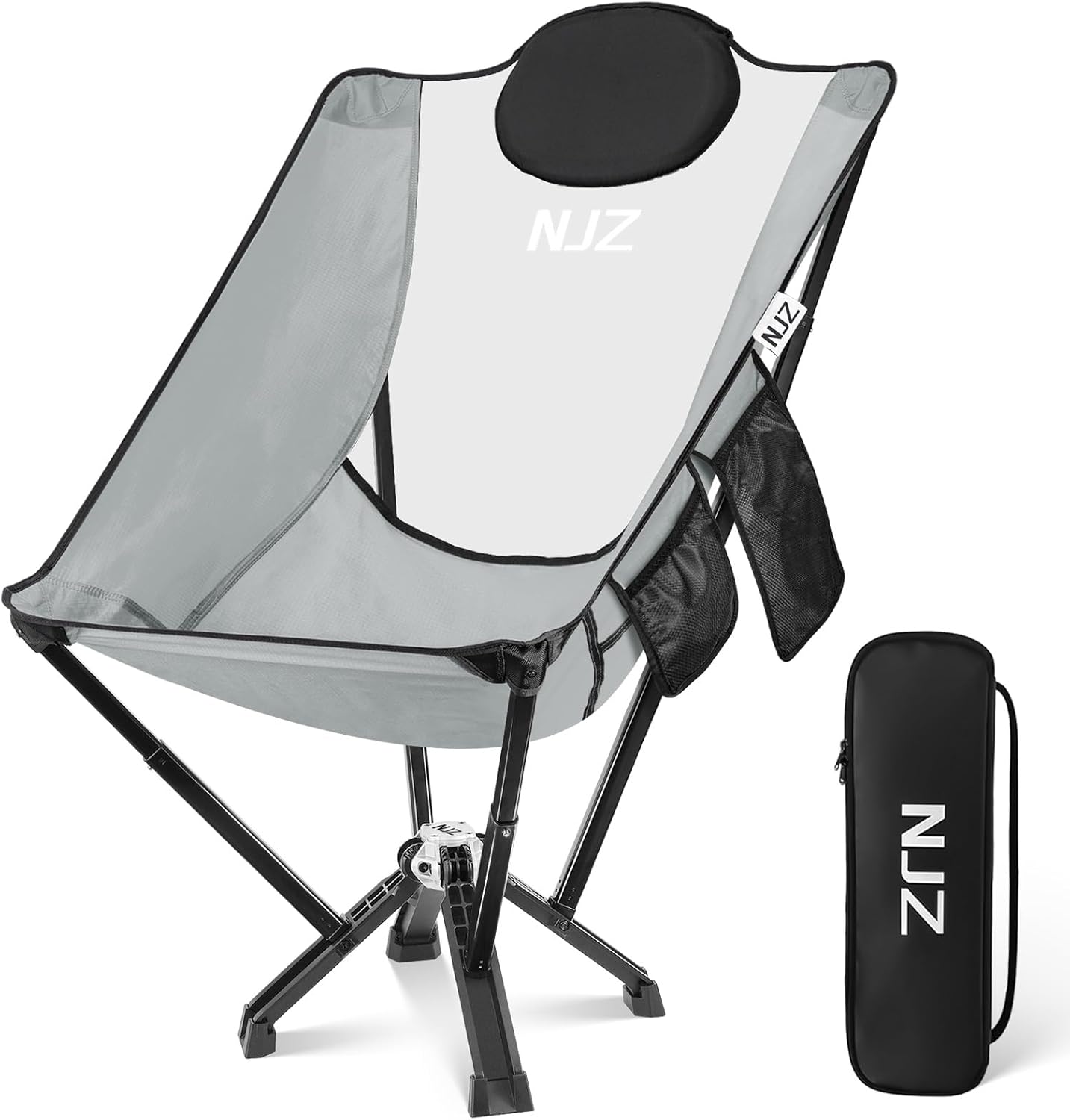 High Back Camping Folding Chairs by NJZ - 600 LBS Capacity