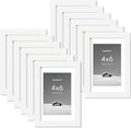 4x6 inch Picture Frame with Removable Mat - 12 Pack