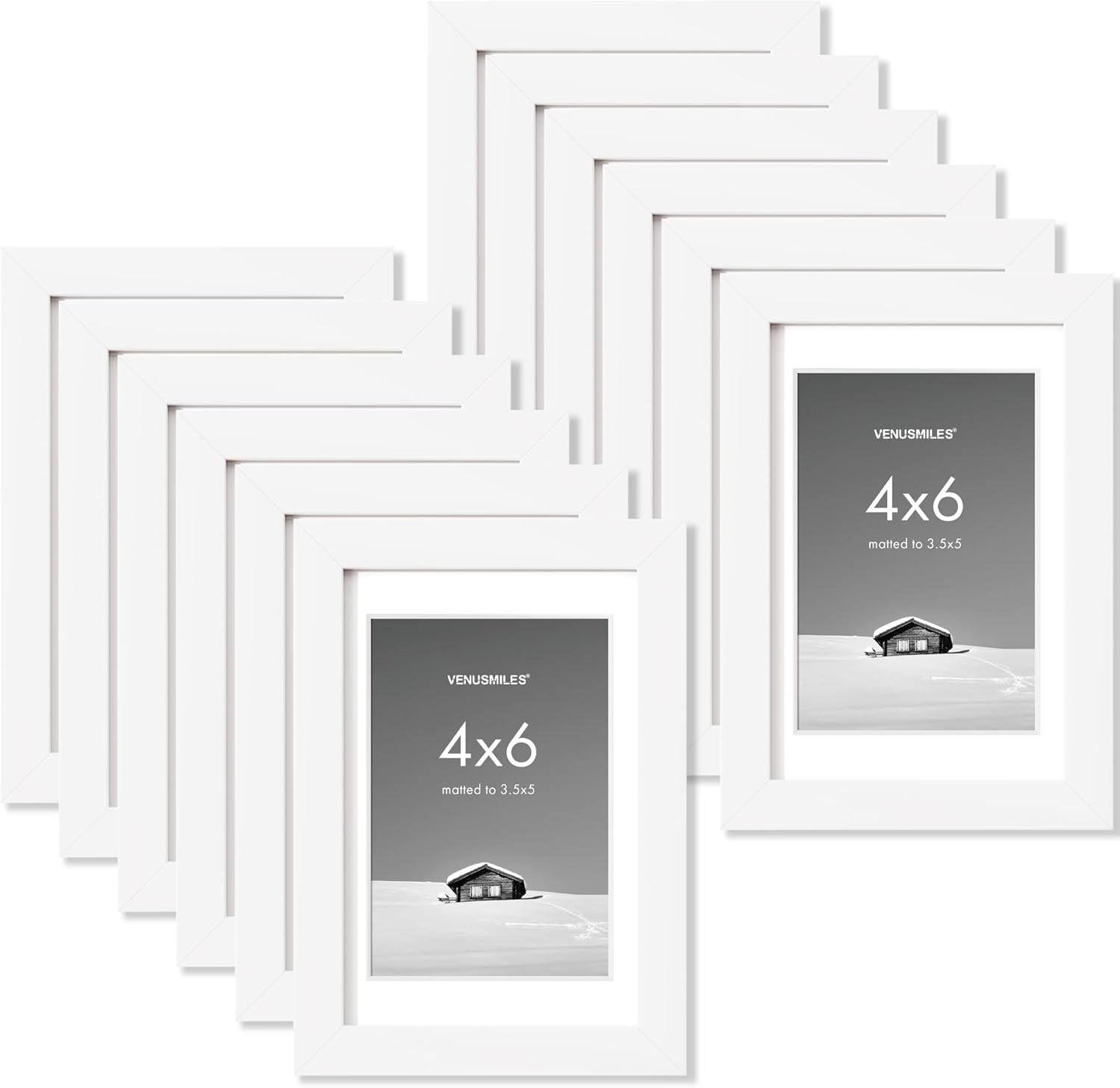 4x6 Picture Frame Set - Versatile Display for Cherished Memories