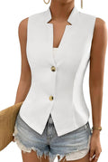 Mina Self Women's 2025 Winter Sleeveless Sweater Vest Top