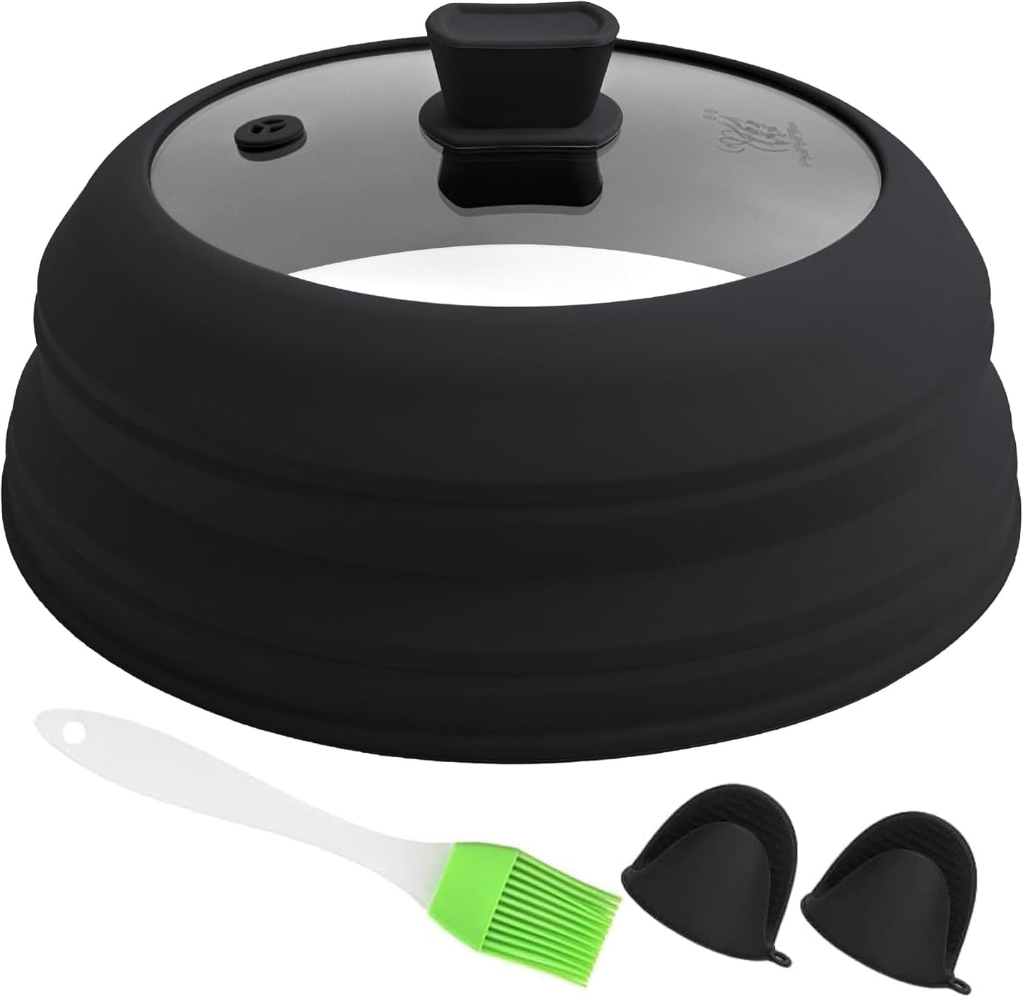 Reduce Mess with 11.8 Collapsible Microwave Cover