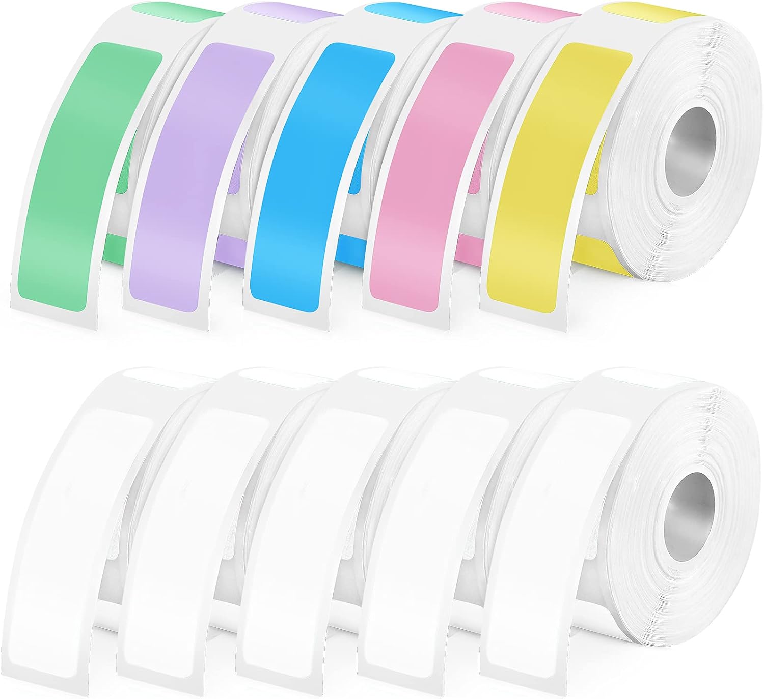 Gersoniel 1600 Pcs Colorful Label Tapes for D30 Printer