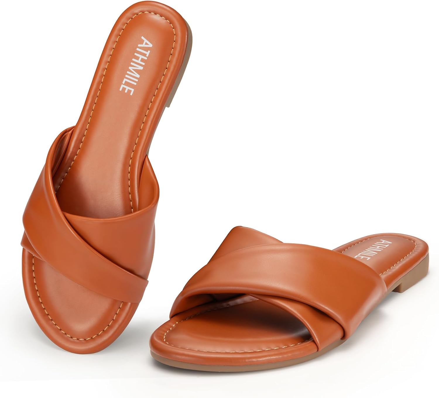 ATHMILE Sandals Women Dressy Summer Flat Comfortable Fashion