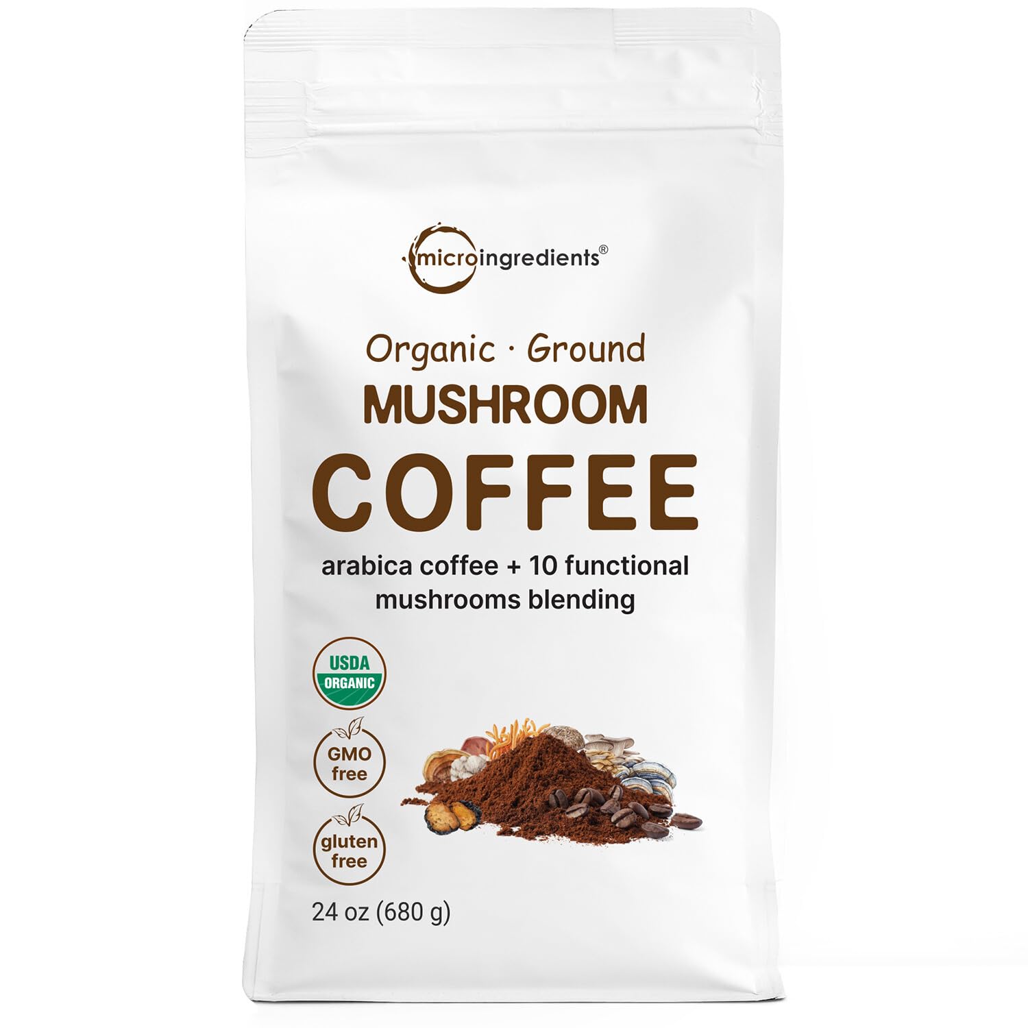 Organic Mushroom Coffee Blend, 10-in-1 | Clean Energy Boost