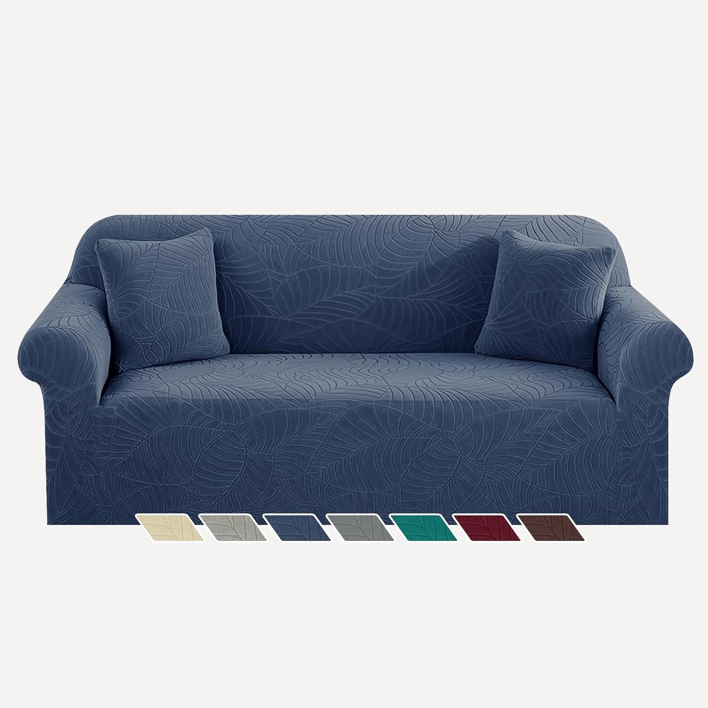 YEMYHOM Couch Cover High Stretch Jacquard Design for 3 Cushion