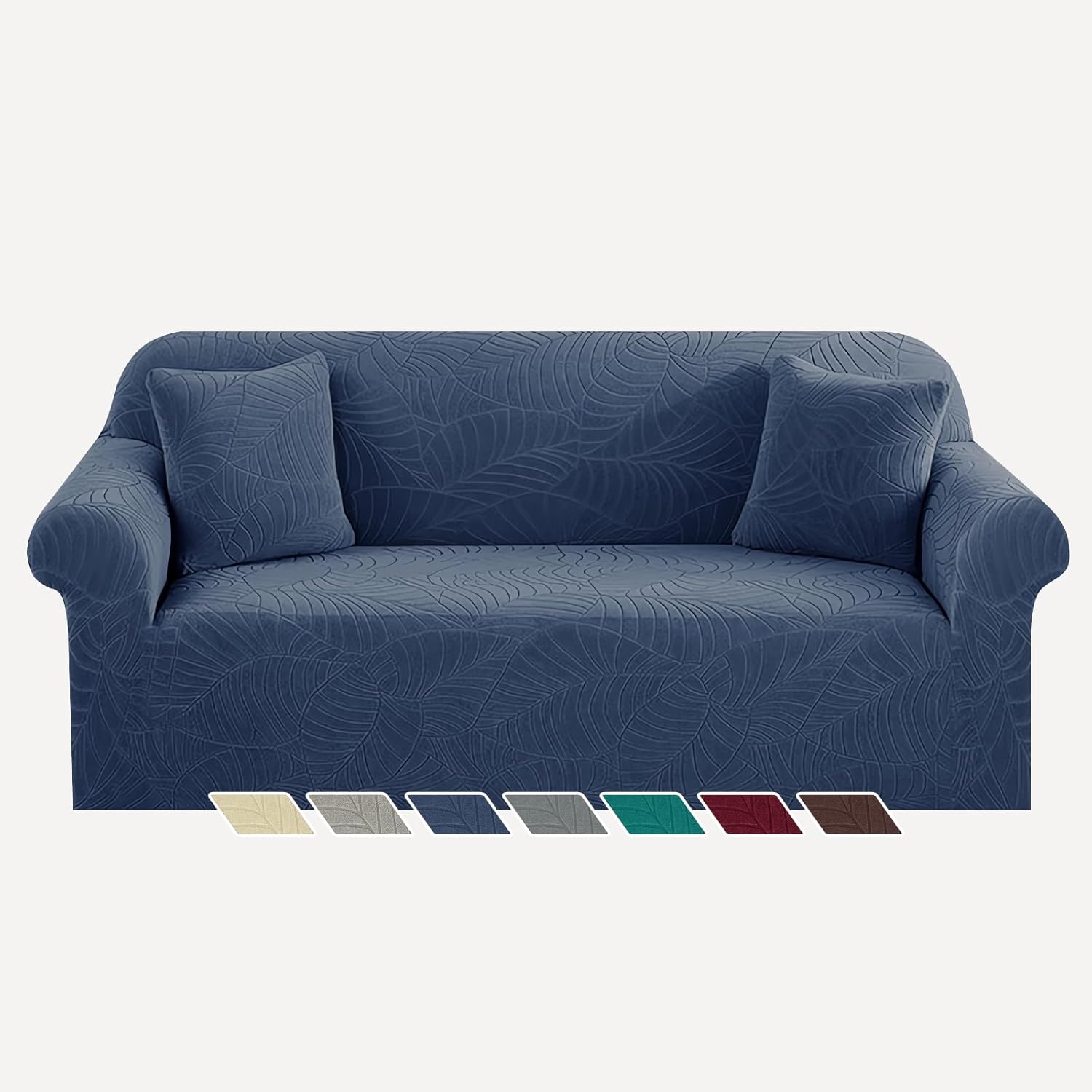 YEMYHOM Couch Cover High Stretch Jacquard Design for 3 Cushion