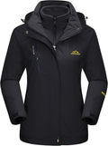 Women's 3-in-1 Winter Coat Snow Ski Jacket - Waterproof Warm