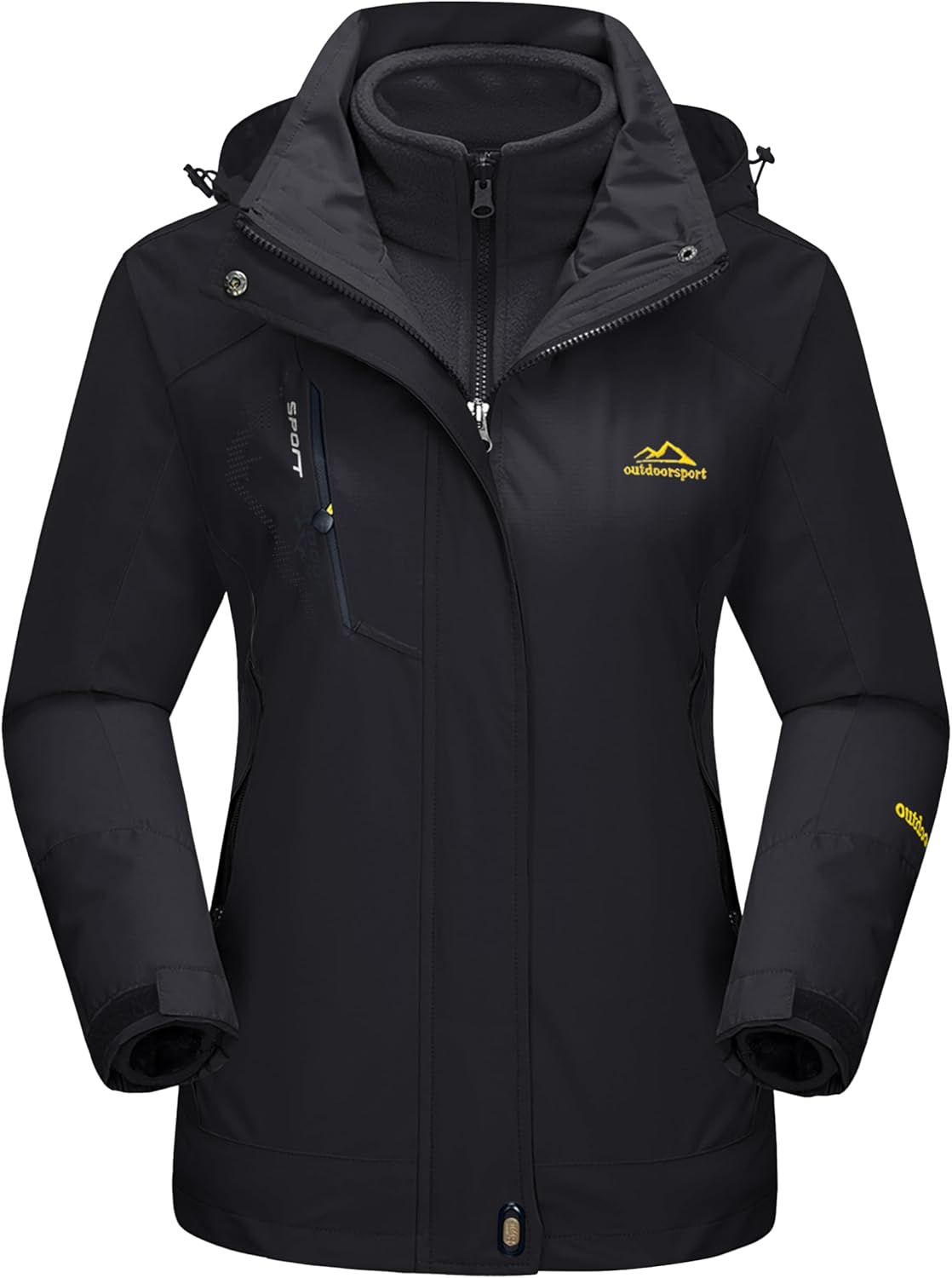 MAGCOMSEN Women's 3-in-1 Winter Coats for Snow and Skiing