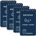 Weatherproof Spiral Notebook 3x5 in Stone Paper - 4 Pack