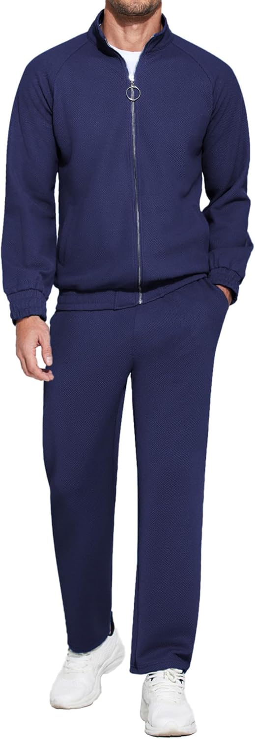 COOFANDY Mens 2 Piece Tracksuit for Casual and Athletic Wear